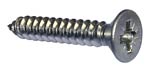Stainless Steel Self Tapping Screws - Countersunk, Pozi Drive Head