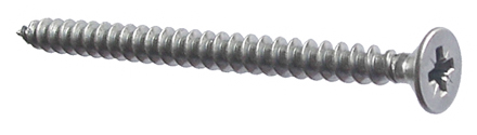 Stainless Steel Chipboard Screw - Countersunk Pozi Drive Head